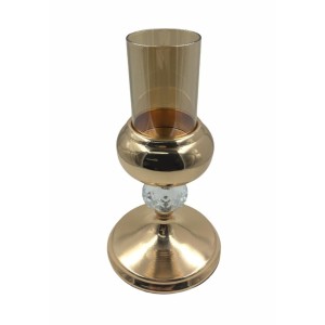 CASTIÇAL DE VIDRO GOLD