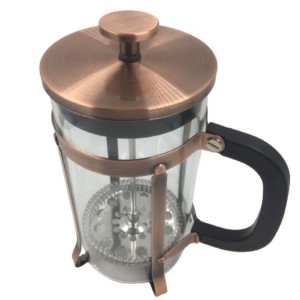 PRENSA FRANCESA DE VIDRO COBRE 600ML