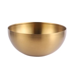 TIGELA DE INOX DOURADO 15CM