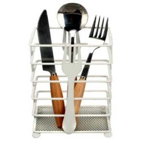 ESCORREDOR DE TALHERES DE INOX BRANCO