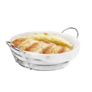 CESTO PARA PÃES ARAMADO DE INOX