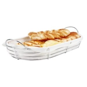 CESTO PARA PÃES ARAMADO DE INOX