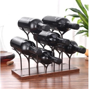 SUPORTE PARA GARRAFA DE VINHO ARAMADO