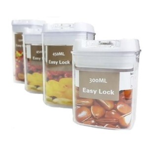 JOGO POTE DE PLÁSTICO 4PCS