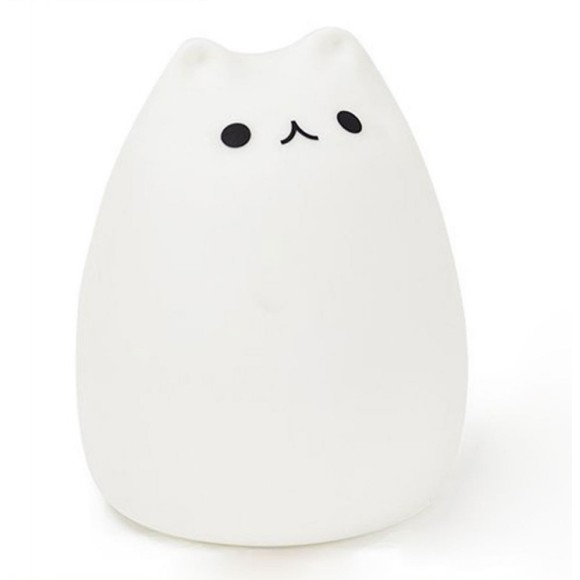 LUMINÁRIA DE MESA SILICONE GATO