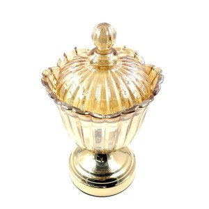 BOMBONIERE DE VIDRO GOLD
