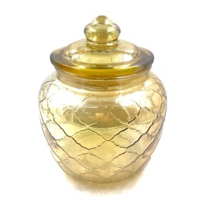 POTE DE VIDRO GOLD 18CM 1400ML